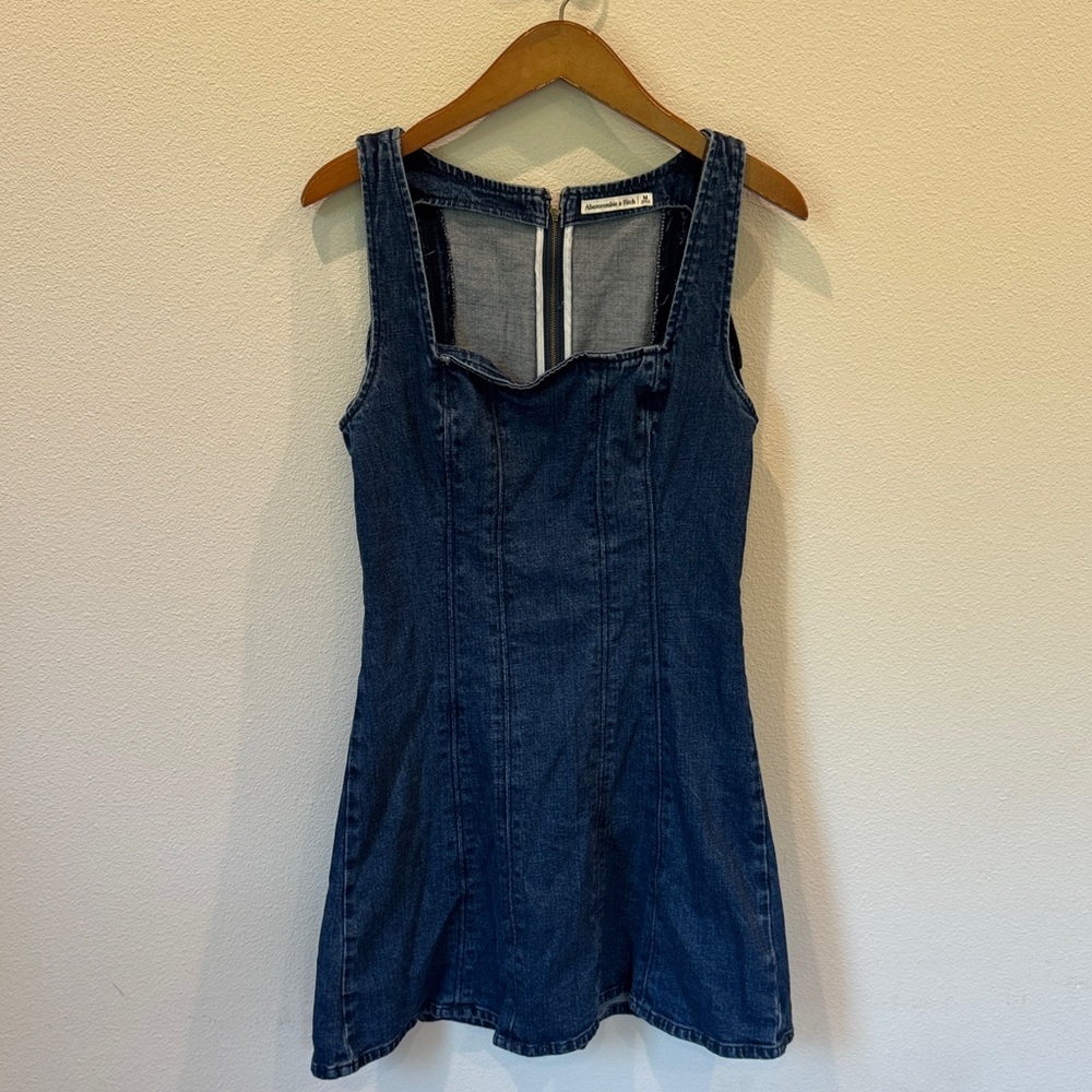Abercrombie and Fitch Blue Denim Sleeveless Dress